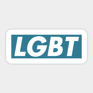 LGBT Blue box logo Sticker